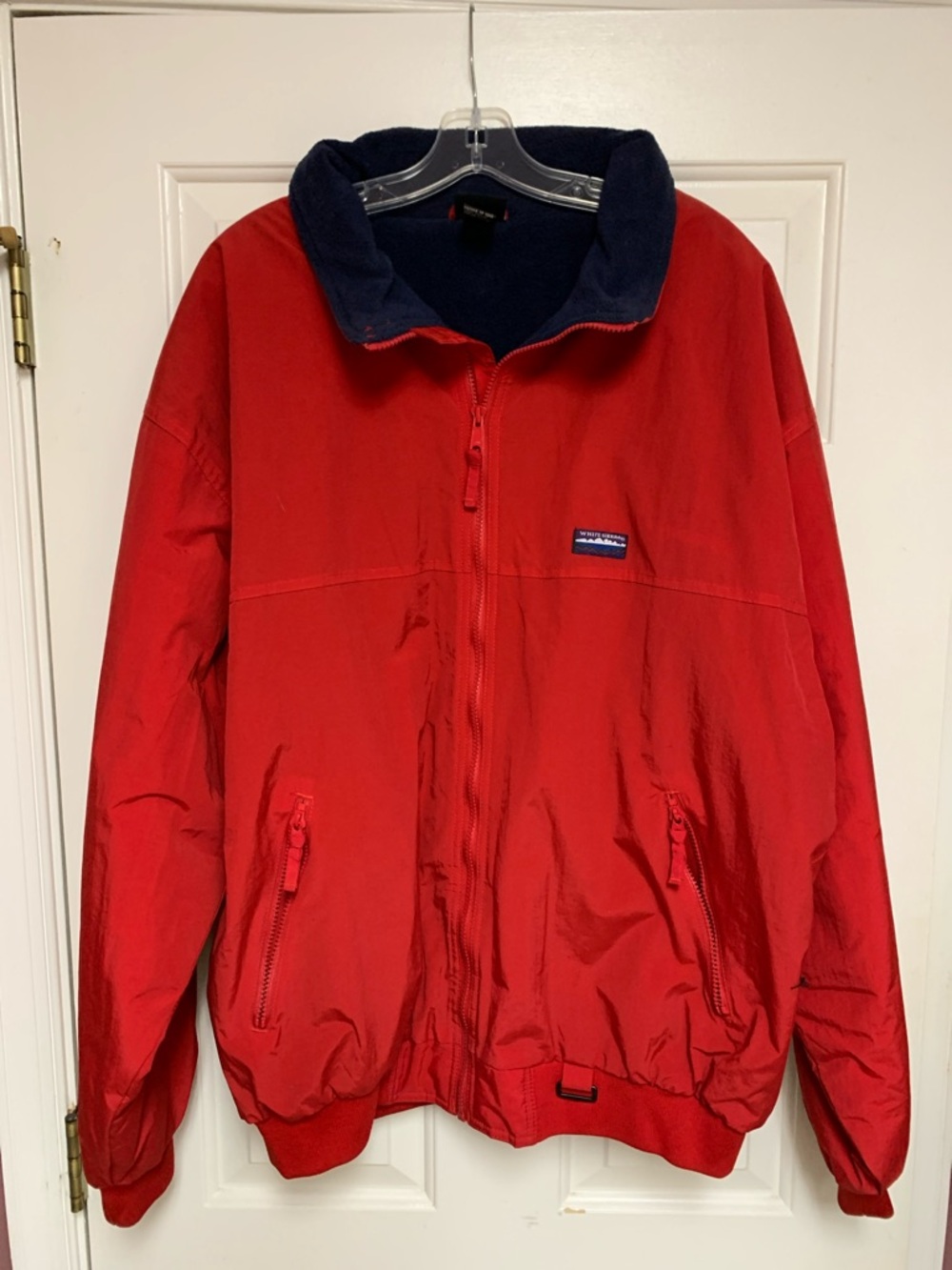 Red Jacket with Navy fleece lining Men’s XXL